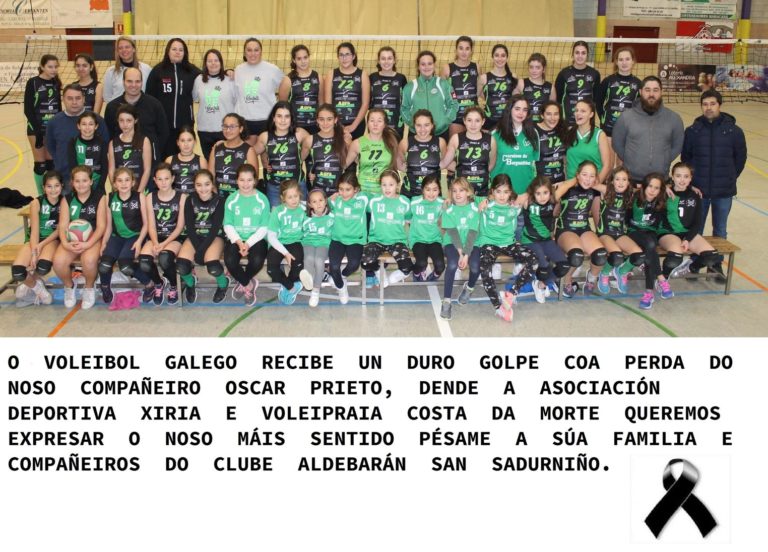Le máis sobre o artigo Xiria Volei súmase ao loito polo compañeiro Oscar Prieto